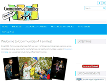 Tablet Screenshot of communities4families.ca